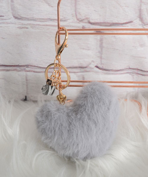 Mayree キーホルダー 「urge select」ふわふわ くすみカラー ハート