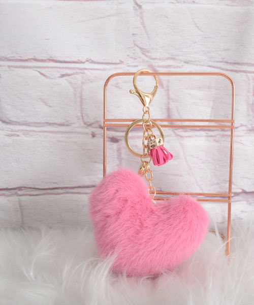 Mayree キーホルダー 「urge select」ふわふわ くすみカラー ハート