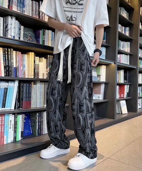 韓国 トレンド 人気 トレンド スラックス ワイドパンツ メンズ org.jpg