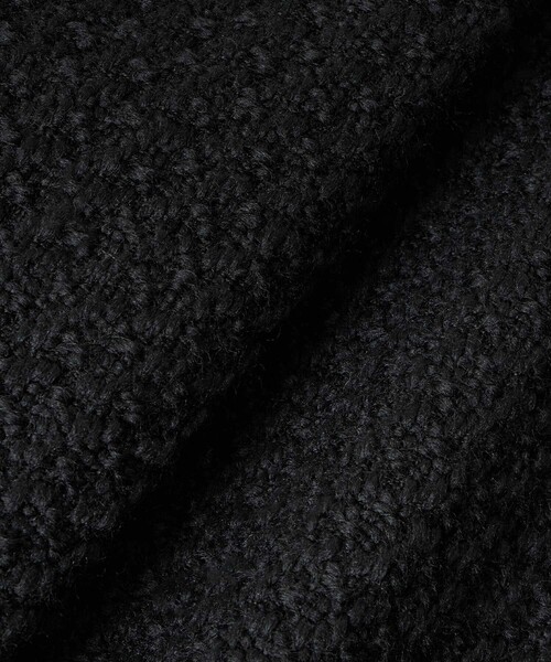 allureville ノーカラーコート コート ロービングツイードクルー