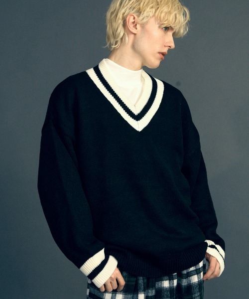 V Neck sweat ジプソフィア gypsohila ジプソフィア V Neck Sweat