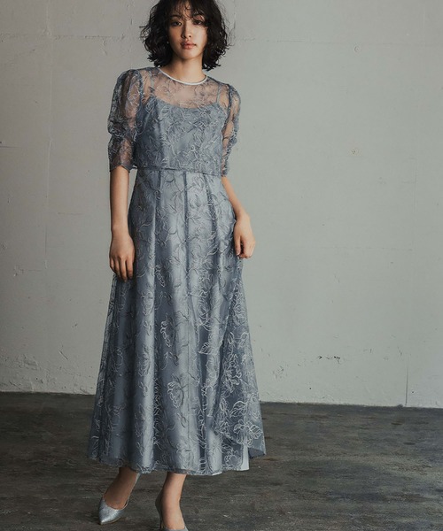 GIRL DRESS FOR NOW ドレス 刺繍レースブラウス・キャミ