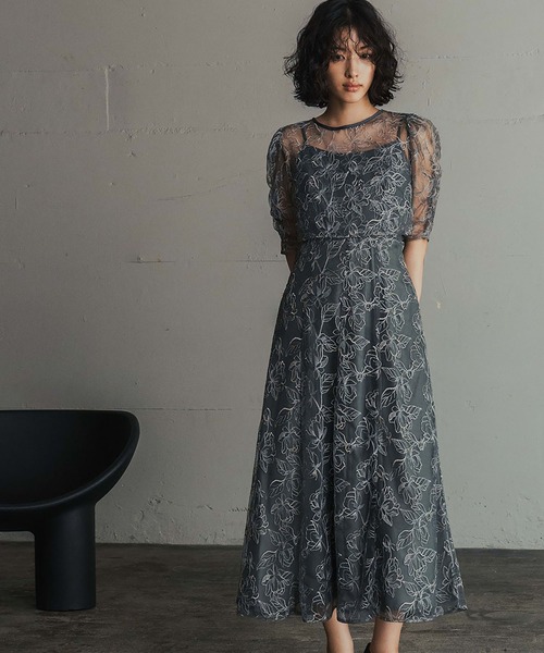 GIRL DRESS FOR NOW ドレス 刺繍レースブラウス・キャミ