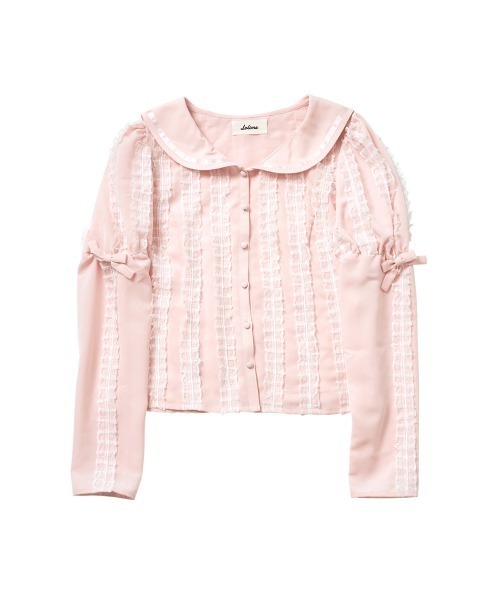 ブラウス シャツ fluffy lace sailor ブラウス レディース