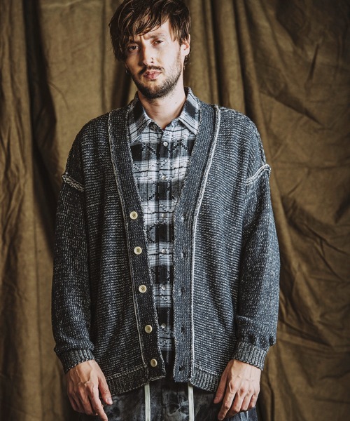 NO ID.（ノーアイディー） カーディガン 「NO ID.」Reversible Knit