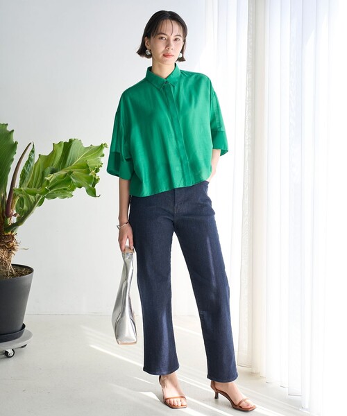 UNFILO DENIM 撥水 テーパード　デニム　パンツ UNFILO DENIM】撥水 テーパードデニム / UNFILO | ファッション