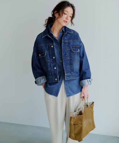 ブラウス シャツ 「洗える」ライトダンガリー 2WAY シャツ レディース 23区 ブラウス シャツ 「洗える」ライトダンガリー 2WAY