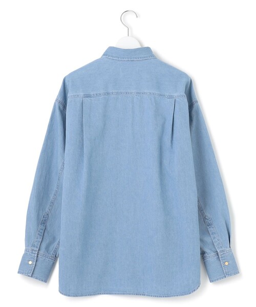 ブラウス シャツ 「洗える」ライトダンガリー 2WAY シャツ レディース 23区 ブラウス シャツ 「洗える」ライトダンガリー 2WAY