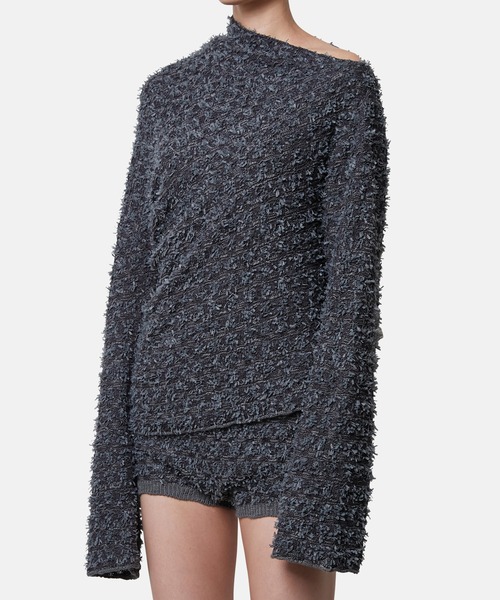 IRENE ニット セーター ツイードニットトップス / Tweed Knit