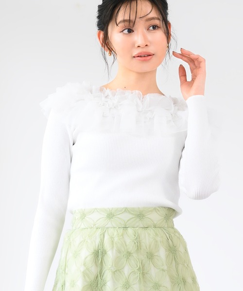 MISCH MASCH（ミッシュマッシュ） ニット セーター 2wayチュールフリル