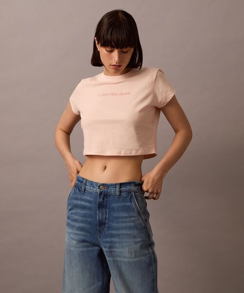 Calvin Klein tシャツ ベイビーTシャツ レディース : ZOZOTOWN