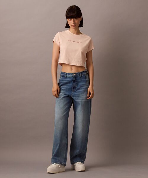 tシャツ ベイビーTシャツ レディース Calvin Klein tシャツ ベイビーTシャツ レディース : ZOZOTOWN
