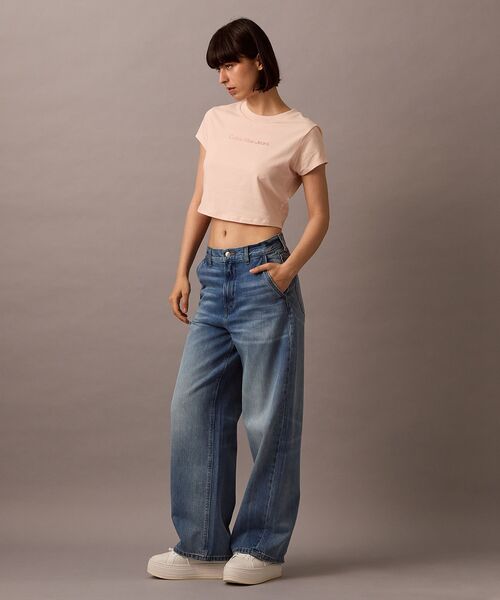 Calvin Klein tシャツ ベイビーTシャツ レディース : ZOZOTOWN