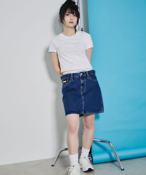 Calvin Klein tシャツ ベイビーTシャツ レディース : ZOZOTOWN