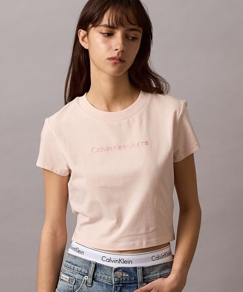 tシャツ ベイビーTシャツ レディース Calvin Klein tシャツ ベイビーTシャツ レディース : ZOZOTOWN