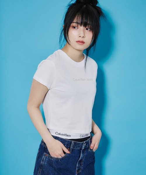 tシャツ ベイビーTシャツ レディース Calvin Klein tシャツ ベイビーTシャツ レディース : ZOZOTOWN