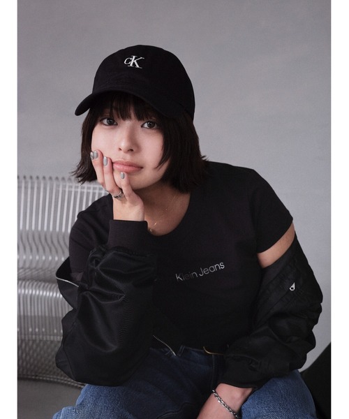 tシャツ メタ CK ベビーTシャツ レディース Calvin Klein tシャツ メタ CK ベビーTシャツ レディース