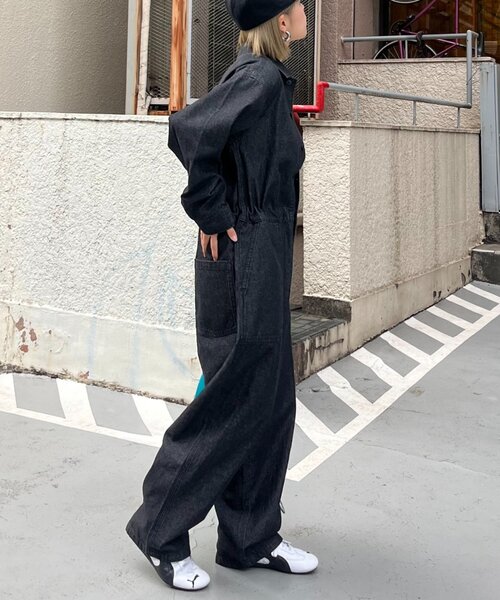 ⚫︎CIAOPANIC TYPY リブサロペット（ONE）オールインワン　グレー CIAOPANIC TYPY サロペット オーバーオール 「UNISEX」アソート