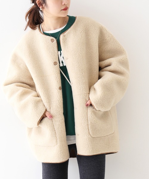 SLOBE IENA（スローブイエナ） ノーカラーコート FREE ベージュ