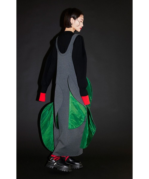 yoko 新品 OMMO CIRCLE LAYERED KNIT OP OMMO（オーエムエムオー） ワンピース CIRCLE LAYERED DOCKING KNIT OP