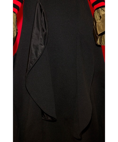 OMMO（オーエムエムオー） ワンピース CIRCLE LAYERED DOCKING KNIT OP