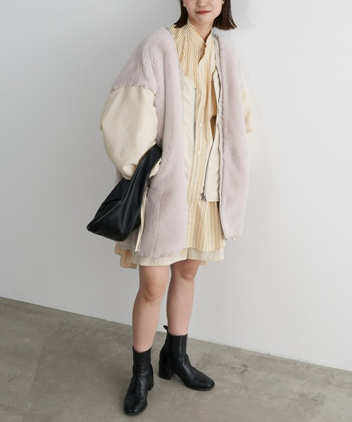 etsinta（エシンタ） ブルゾン ONE SIZE ホワイト系その他 レディース