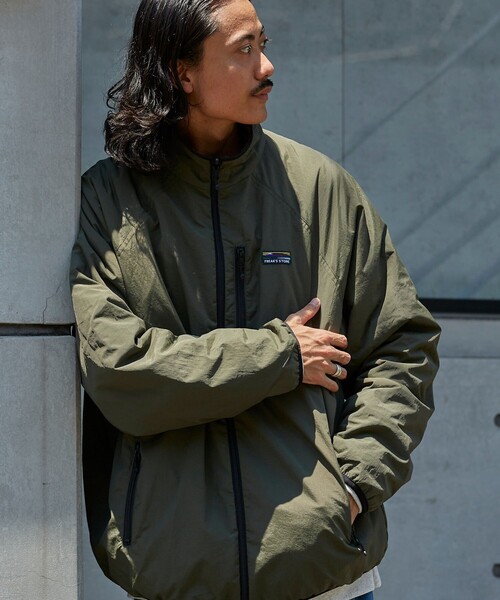 R L X オリーブグリーン　アウター FREAK'S STORE（フリークスストア） ナイロンブルゾン LARGE オリーブ