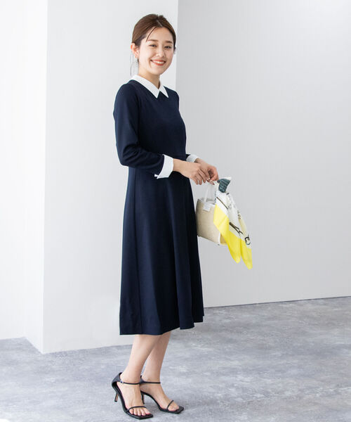 ノーリーズ　ブラック　ワンピース　38 NOLLEY'S 「NOLLEY'S」 長袖ワンピース 38 ブラック レディース