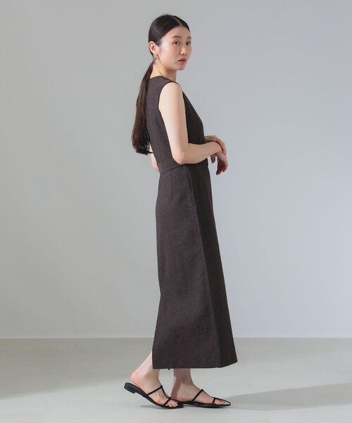 Demi-Luxe BEAMS ノースリーブ ワンピース ブラック サイズ36 Demi-Luxe BEAMS 「Demi-Luxe BEAMS」 ノースリーブワンピース