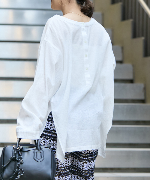 ブラウス シャツ ソフトガーゼ2WAYビッグプルオーバー レディース JOURNAL STANDARD ブラウス シャツ ソフトガーゼ2WAYビッグプル