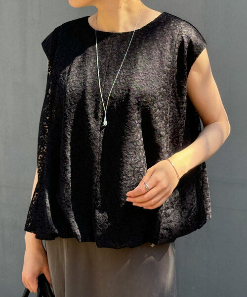 BEARDSLEY（ビアズリー） ブラウス シャツ 小花刺繍バルーンブラウス