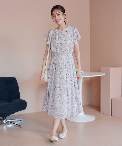Tiaclasse ワンピース フレアスリーブワンピース : ZOZOTOWN Yahoo!店