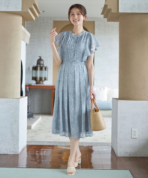 Tiaclasse ワンピース フレアスリーブワンピース : ZOZOTOWN Yahoo!店