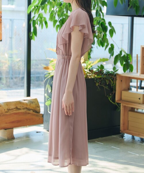 Tiaclasse ワンピース フレアスリーブワンピース : ZOZOTOWN Yahoo!店