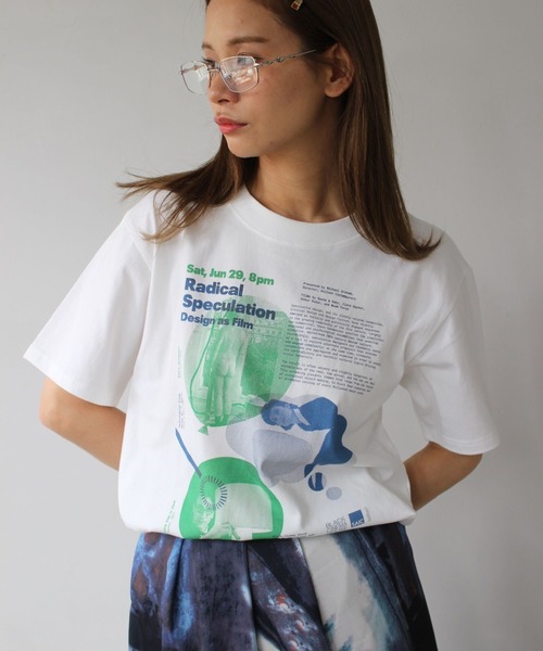 tシャツ 「SANSeLF」 グラフィックアートプリントTee sanw25s082 レディース