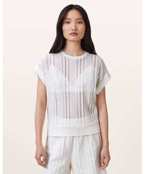 タンクトップ ノースリーブ GIANA CROCHET CREW NECK TANK TOP | GIANA クロシェ クルー ネック タンク トップ