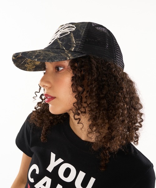 WISH FOR EVER キャップ 帽子 HEART DESIGN MESH CAP / ハート