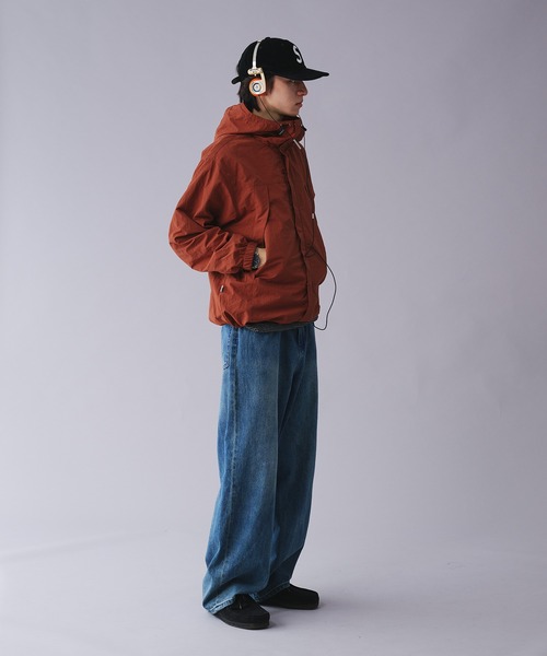 「Adoon plain」 マウンテンパーカー LARGE ブラック メンズ