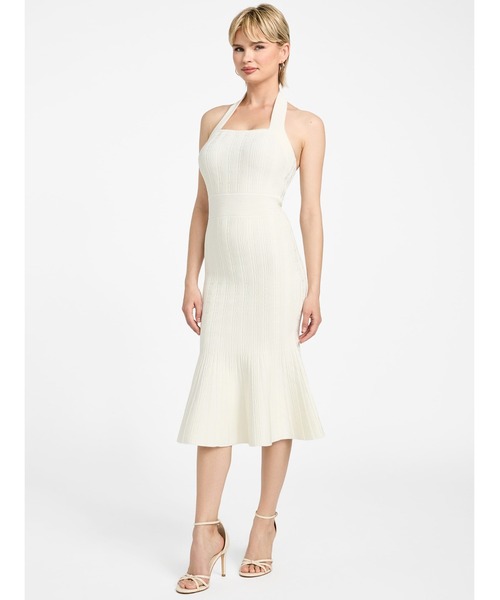 GUESS ワンピース SL Halter Strap Sn Sofie Dress : ZOZOTOWN