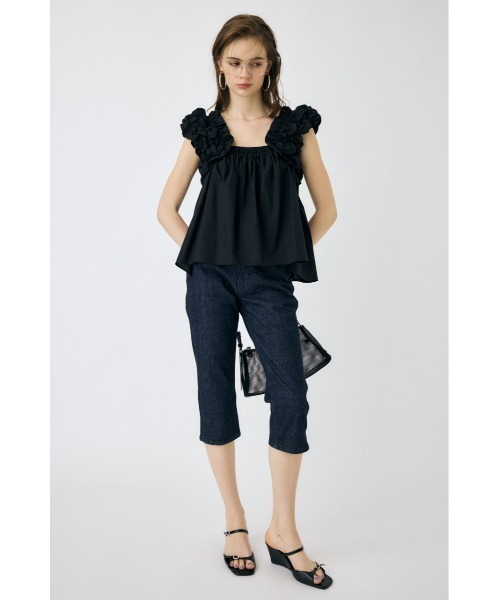 SHOULDER FRILL ブラウス moussy SHOULDER FRILLS トップス（シャツ/ブラウス）｜MOUSSY