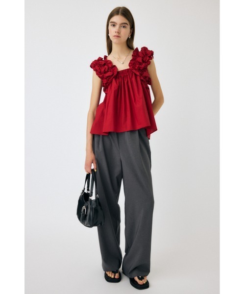 MOUSSY ブラウス シャツ SHOULDER FRILLS トップス レディース