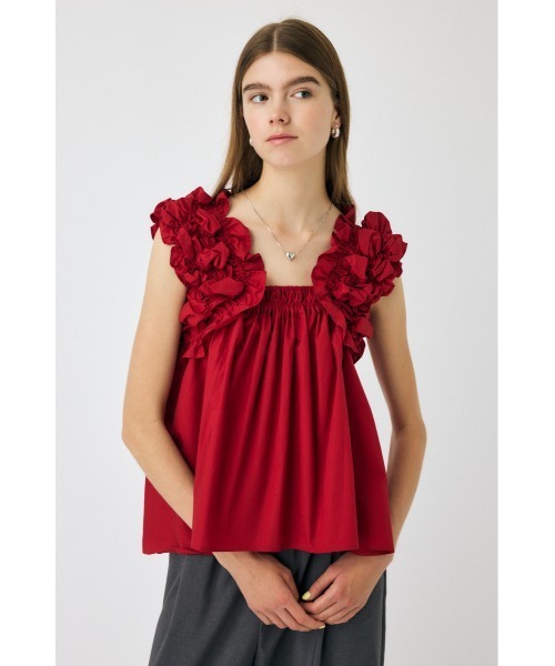MOUSSY ブラウス シャツ SHOULDER FRILLS トップス レディース