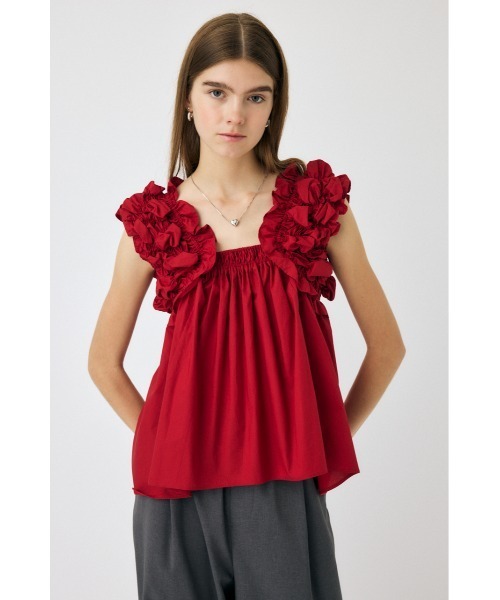 SHOULDER FRILL ブラウス moussy MOUSSY ブラウス シャツ SHOULDER FRILLS トップス レディース