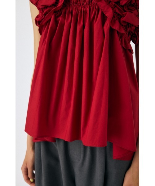 MOUSSY ブラウス シャツ SHOULDER FRILLS トップス レディース