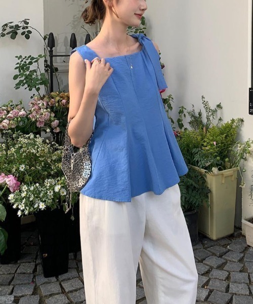 the toe ペプラム ノースリーブトップス Lajour｜ノースリーブペプラムトップス | Rakuten Fashion(楽天