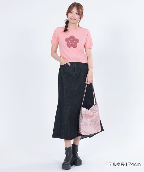 ニット セーター マリークワント mary quant ラメデイジーニット プルオーバー レディース MARY QUANT ニット セーター マリークワント mary quant ラメ