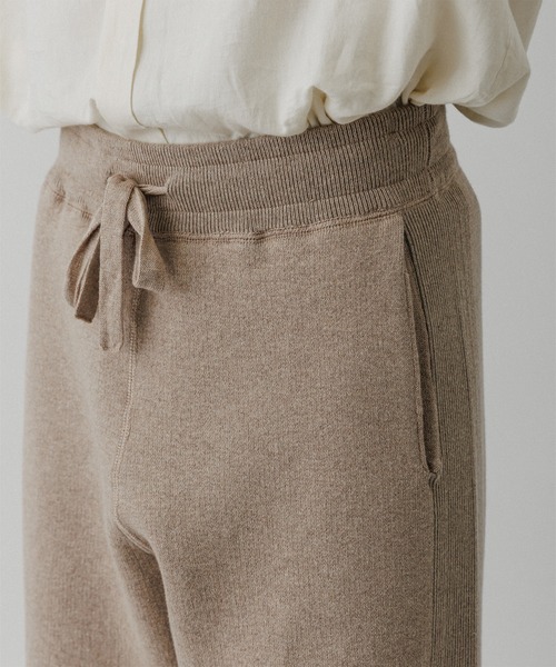 ADAM ET ROPE'（アダムエロペ） パンツ 杢スウェット ニットパンツ