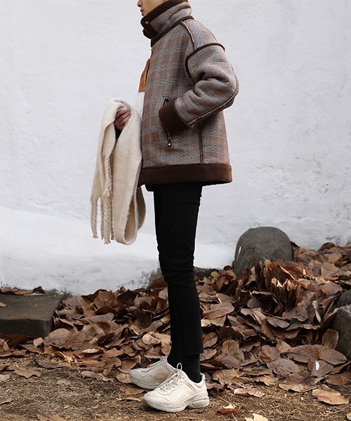 「MASONPRINCE」 ジップアップブルゾン L ブラウン メンズ_画像2