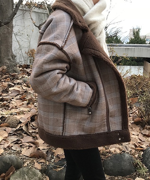 「MASONPRINCE」 ジップアップブルゾン L ブラウン メンズ_画像5