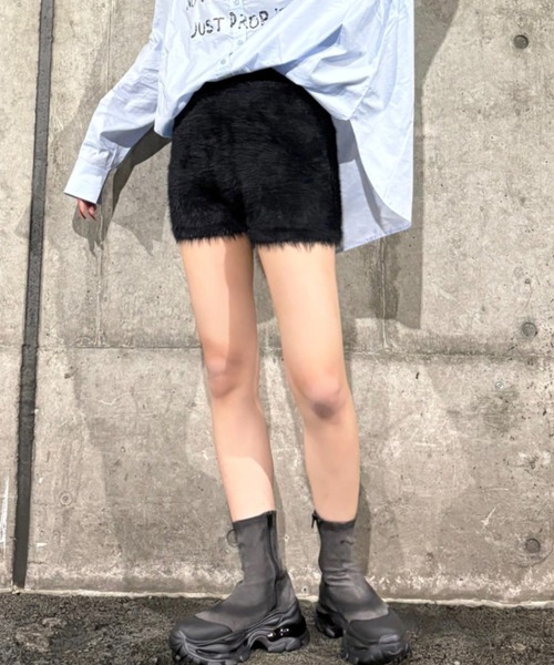 JEANASIS パンツ 「25quee」フェザーショートパンツ/587782 レディース